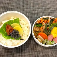 高校生息子のお弁当🍱 野菜の肉巻き弁当🍱|Snow10さん