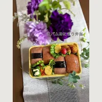5/15❤︎主人のスパムおにぎり弁当🌱
（プレーン、焼肉タレ）

＊ お昼ごはん
＊ 主人弁当
＊ スパム
＊ たまご焼き
＊ コーンコロッケ🌽
＊ 人参ナムル
＊ スパムおにぎり|Makinsさん
