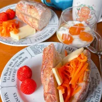 春よ恋☘️白胡麻バゲットの朝食|Blueberry🫐さん
