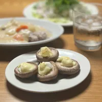 5/14の夕食　椎茸のチーズ焼き| yoneさん