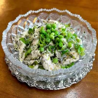 ササミサラダ🥗めかぶワカメ木芽じゃこスナップエンドウ🫛和え|henryさん