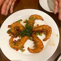 今日の晩ご飯@「菜香園」さんin湘南台④  殻付き海老香揚げ（実況中継中）|なびさん