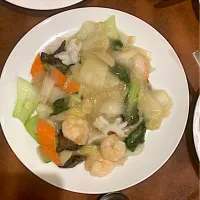 今日の晩ご飯@「菜香園」さんin湘南台⑥  海鮮焼きそば（実況中継中）|なびさん