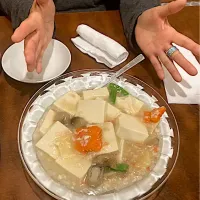 今日の晩ご飯@「菜香園」さんin湘南台⑧  蟹肉豆腐（実況中継中）|なびさん
