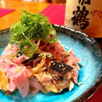 焼き鯖のガリ和え|おかちさん