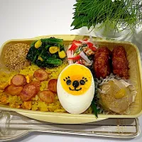 今日のお弁当32日目|もふもふへそ天さん