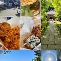 大粒カキフライ🦪                              牡蠣バーガー🍔                                        @仙台・松島