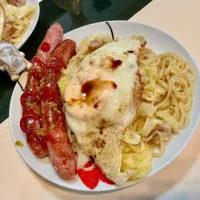 目玉焼きの下にとろとろチャーシュー塩焼きそば|Takeshi  Nagakiさん