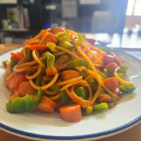 ナポリタン🍝🫑2個入れた| しあるさん