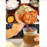 日替わりランチ、チキンカツ定食|m.rafuさん