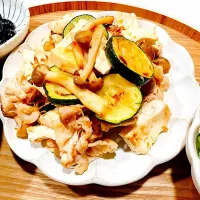 🐷夜【豚肉とゴーヤと豆腐の和風炒め】🍳|Laniさん