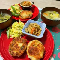 鶏ミンチしそチーズパン粉焼き