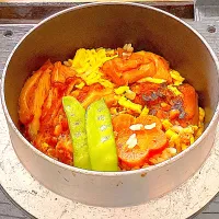 鶏釜飯をデリバリー|akopeko ◡̈⋆さん