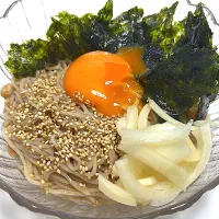 またまたまた、韓国風なったまごま混ぜそば♫wwwww