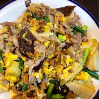 豚こまときくらげ卵の炒め物|DKさん