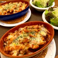 トマトペンネのチーズ焼き🍴ミートソースアレンジVer.|＊yurika＊さん