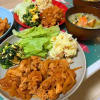 豚肉の生姜焼き♬
