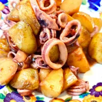 旬のヤリイカと新じゃがのバター醤油|mootsさん