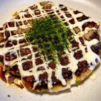 久しぶりの『お好み焼き(イカ豚玉)』| mottoさん