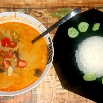 Snapdishの人気料理写真:🇹🇭Tom yum soup with rice🇹🇭