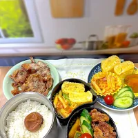 豚薄切り唐揚げ弁当|アッキーさん