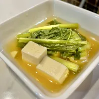 豆腐と小松菜の煮浸し|ぎんさん