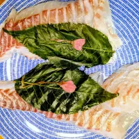 鯛の昆布締め桜の葉風味|watarunさん