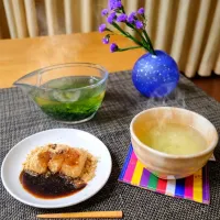 信玄餅と水沢のかぶせ茶|シュビラさん