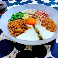 ネバネバ冷やしうどん|ももさん