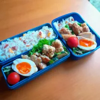 次男・私弁当|tamagomagomagoさん