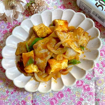 Snapdishの人気料理写真:豚肉と厚揚げのポークチャップ風✨