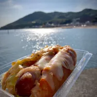 海とホットドッグ