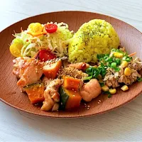 かぼちゃと鶏肉の炒めもの|tap.rinさん