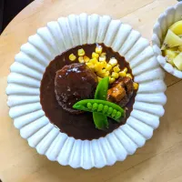 デミグラ煮込みハンバーグ✽*