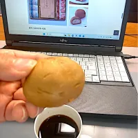 今日の昼ご飯@オフィス④  次に「尾張 布袋野」をいただきます。（実況中継中）| なびさん