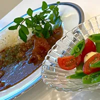 召し上がれ❤️牛すじカレー
