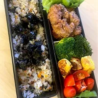 鶏セセリ唐揚げ弁当、明日の昼飯シリーズ|masaさん