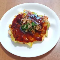 ナナさんの料理 お豆腐の入ったお好み焼き| ナナさん