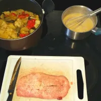 🇫🇷Duck breast, cauliflower, eggplant, tomato, potato and béchamel sauce🇫🇷|KWAII69さん
