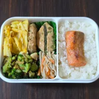 アスパラつくね弁当| ぱんだのままんさん
