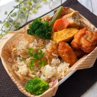 【誤差あり弁当】新生姜の炊き込みご飯とアルモンデ弁当| まなまな♡さん