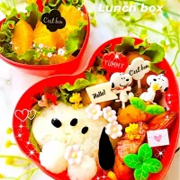 お孫ﾁｬﾝ 2号♥へのお弁当💕            SNOOPY( ･ ´｀(●)|mamacoさん