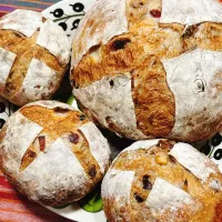 春よ恋☘️胡桃とクランベリーのパン・ド・カンパーニュ| Blueberry🫐さん