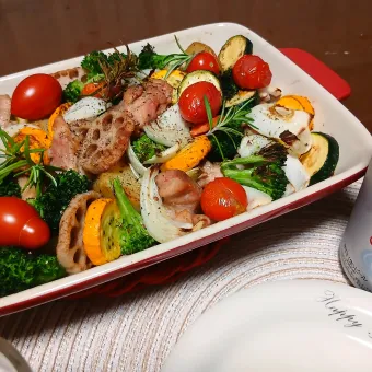 Snapdishの人気料理写真:チキンと野菜のグリル焼き✨️