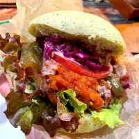 大豆のお肉バーガー🍔|kyon2さん