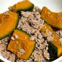 ☆かぼちゃと挽肉の味噌煮|まぁたんさん
