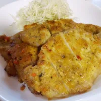 豚肉のカレーパン粉焼き