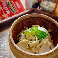 トリュフ＆チーズ香る湯葉とたけのこのジェノベ🍃| にゃんぺこさん