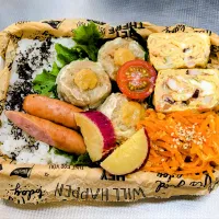 🐙🐣たこ焼き風たまご焼きと肉焼売弁当🐷🍱| TakeBooさん