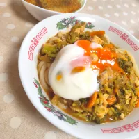 在庫整理兼ねた夜ごはんカレーうどん他|m.rafuさん